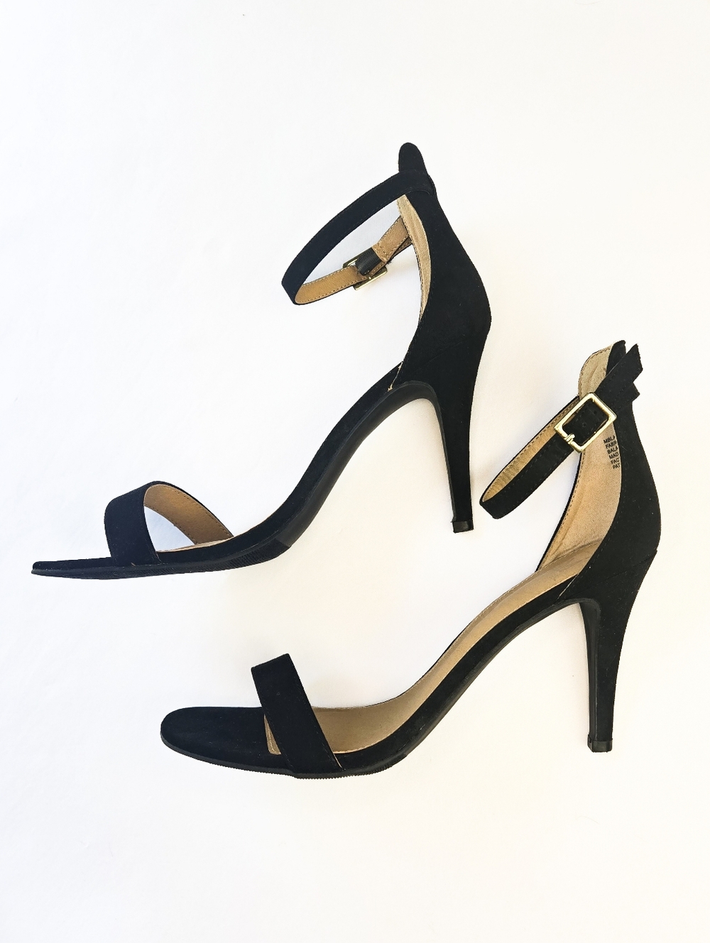 EUC Material Girl Black Strappy Heels